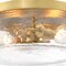 Designers Fountain Rose Marie 13 in. 2-Light Brushed Gold Mid-Century Modern Semi Flush Mount with Rippled Glass Shade D323M-FM-BG - alternate 2
